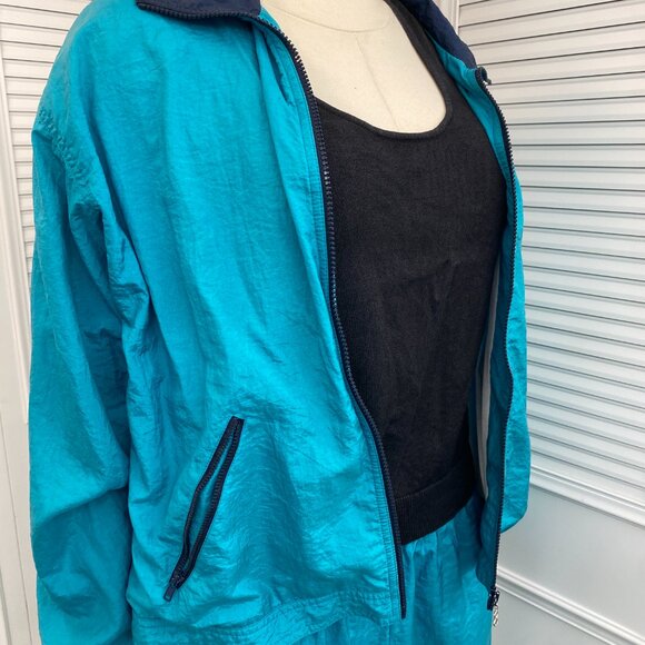 Fila Track Suit Women Sz. XL Turquoise with black accents - Picture 3 of 13